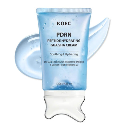 Jawline Definition & Firming, Collagen + Retinol — KOEC PDRN Peptide Gua Sha Cream
