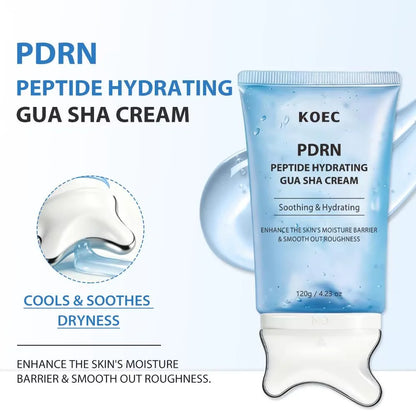 Jawline Definition & Firming, Collagen + Retinol — KOEC PDRN Peptide Gua Sha Cream