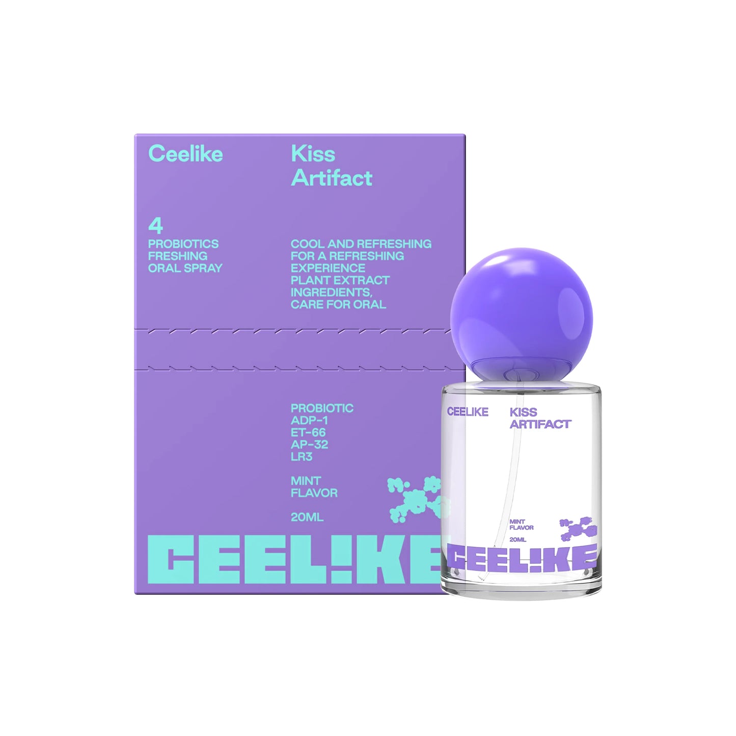 CEELIKE Probiotic Oral Spray 20ml — Instant Fresh Breath & Oral Care, Sugar-Free, Long-Lasting