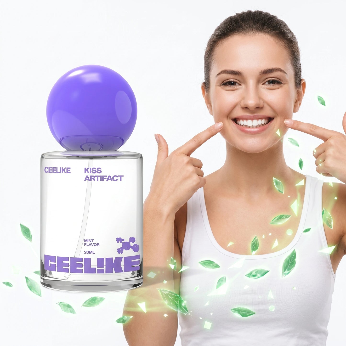 CEELIKE Probiotic Oral Spray 20ml — Instant Fresh Breath & Oral Care, Sugar-Free, Long-Lasting