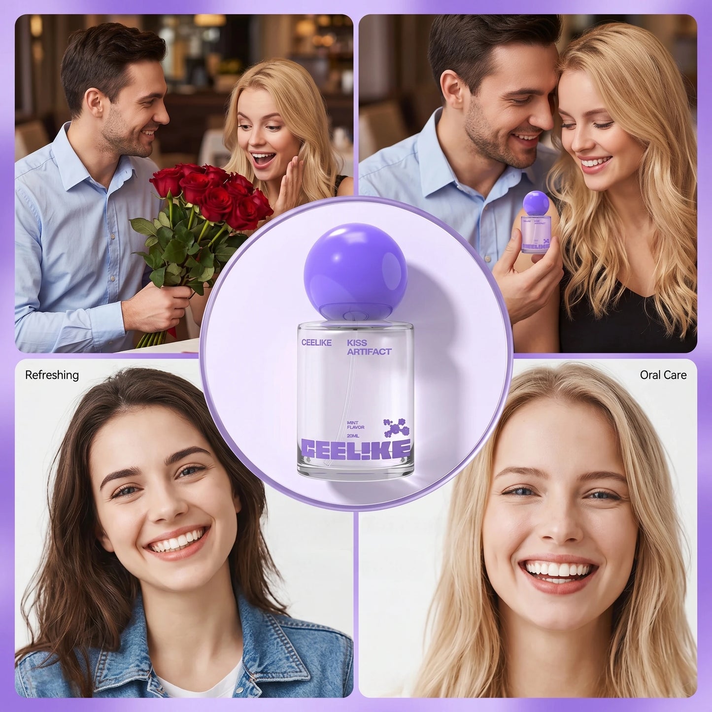 CEELIKE Probiotic Oral Spray 20ml — Instant Fresh Breath & Oral Care, Sugar-Free, Long-Lasting